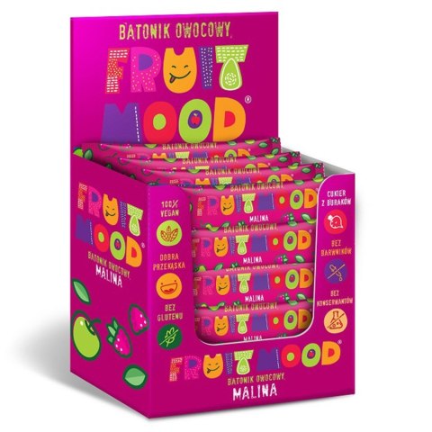 Batonik owocowy - malina Fruit Mood 20g