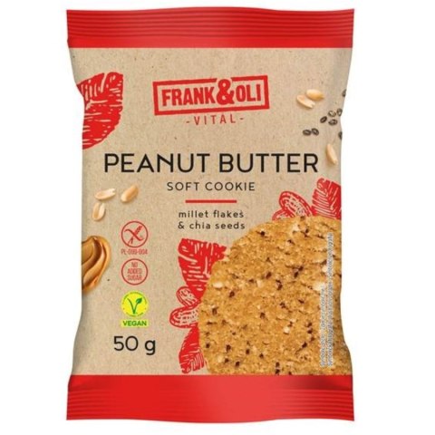 Ciastko z pastą orzechową i nasionami "CHIA" Frank&Oli, 50g