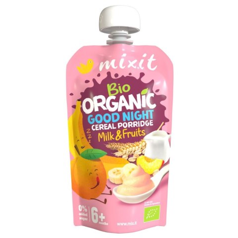 Kaszka banan i brzoskwinia BIO Mixit, 110g