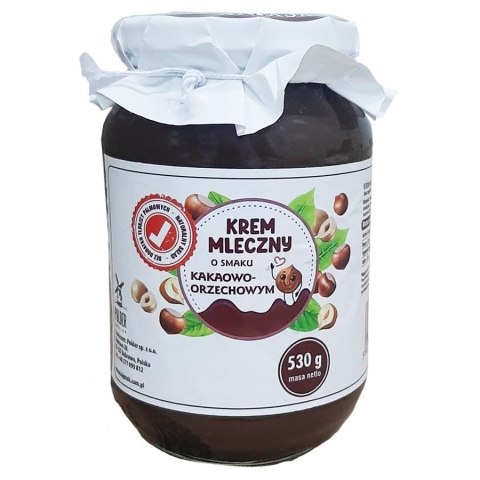 Krem mleczny o smaku kakaowo-orzechowym Polder, słoik 530g