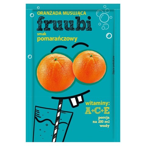 Oranżadka FRUUBI - pomarańczowa Delecta 23g