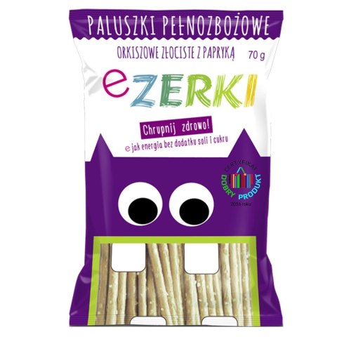 Paluszki Ezerki orkiszowe złociste paprykowe - Fioletowe, 70g 