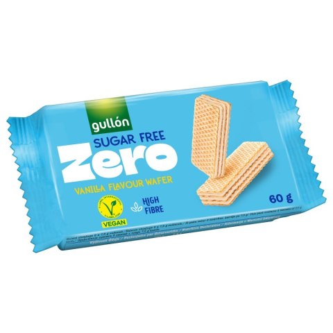 Wafle z nadzieniem o smaku waniliowym bez cukrów Gullón, 60g