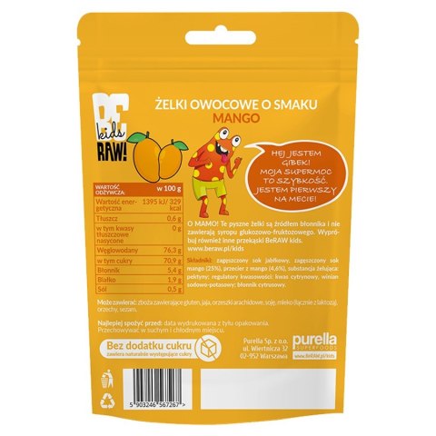 Żelki Mango BeRAW Kids, 35g