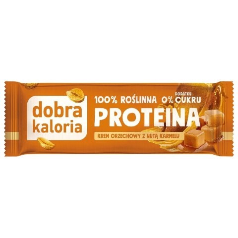Baton proteinowy - krem orzechowy z nutą karmelu Dobra Kaloria, 42g
