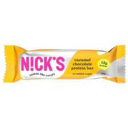 Baton proteinowy o smaku słonego karmelu w mlecznej czekoladzie Nick's, 50g