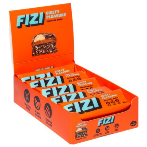 Baton w polewie czekoladowej „BROWNIE BABE" Fizi, 45g