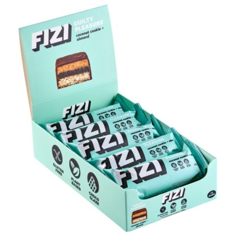 Baton w polewie czekoladowej „COCONUT COOKIE + ALMOND" Fizi, 45g