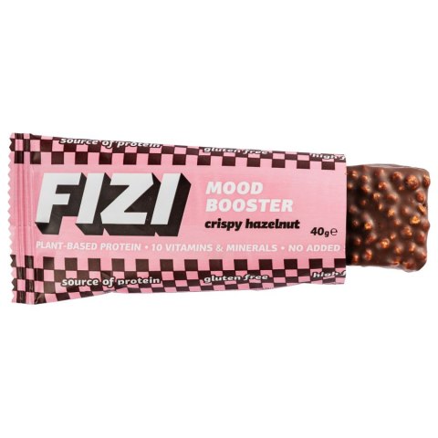 Baton w polewie czekoladowej „CRISPY HAZELNUT" FIZI, 40g