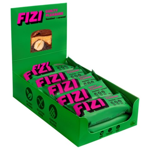 Baton w polewie czekoladowej „HAZELNUT + CARAMEL" Fizi, 45g