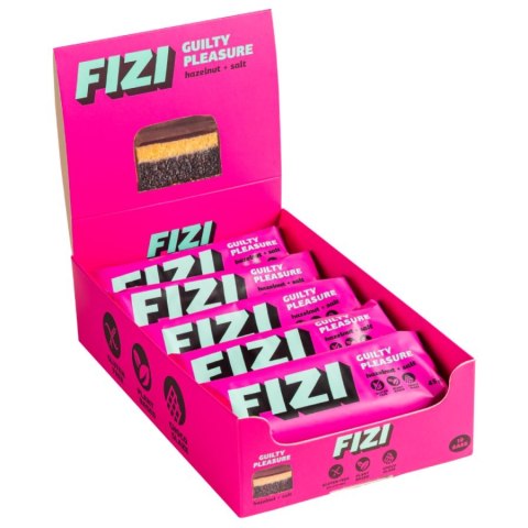 Baton w polewie czekoladowej „HAZELNUT + SALT" Fizi, 45g