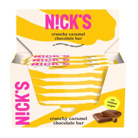 Baton z chrupiącym karmelem i migdałami Nick's, 28g