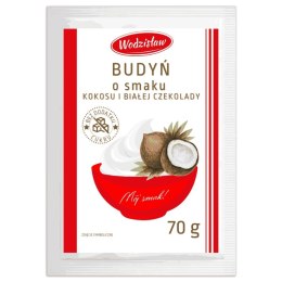 Budyń o smaku kokosa i białej czekolady bez dodatku cukru Vitally Food, 70g