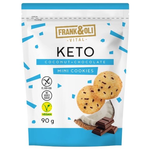 Ciasteczka kokos z czekoladą Frank & Oli, 90g