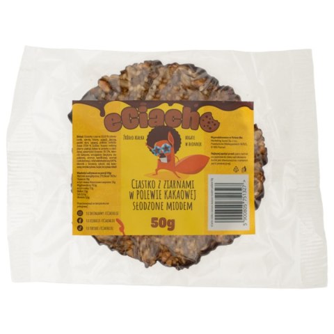 Ciastko z ziarnami w polewie eCiacho, 50g