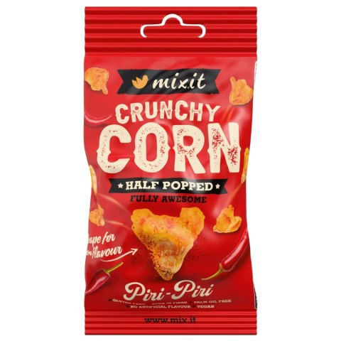 Crunchy corn do kieszeni - Piri Piri Mixit, 40g