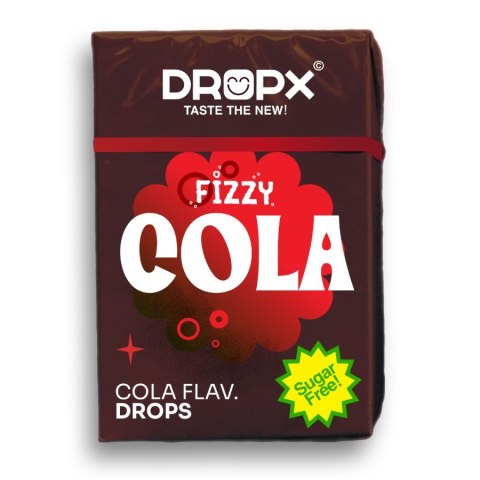 Drażetki bez cukru o smaku Coli DROPX, 20g