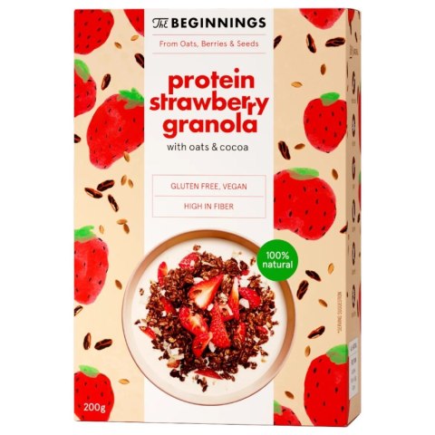 Granola proteinowa z truskawkami The Beginnings, 200g