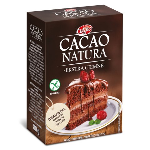 Kakao naturalne, ekstra ciemne bez glutenu Celiko 80g