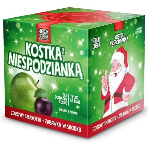 Kostka z niespodzianką jabłkowo-śliwkowa Porcja Dobra, 32g