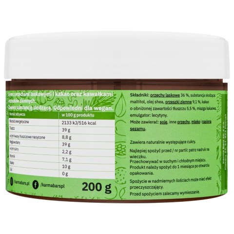 Krem HAZELNUT AND COCOA CRUNCHY Karma, 200g