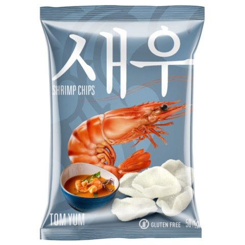 Krewetkowe chipsy TOM YUM Shrips, 50g