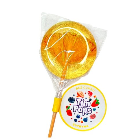 Lizak o smaku cytrynowym bez dodatku cukru, 18g