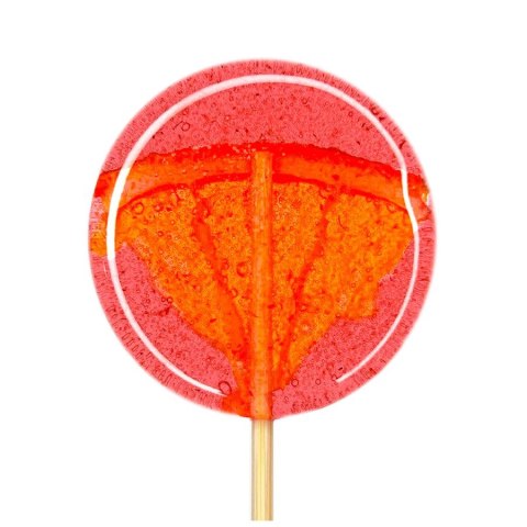 Lizak o smaku malina - pomarańcza bez dodatku cukru, 18g