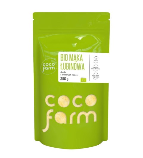 Mąka łubinowa ze słodkich odmian łubinu BIO Coco Farm, 250g