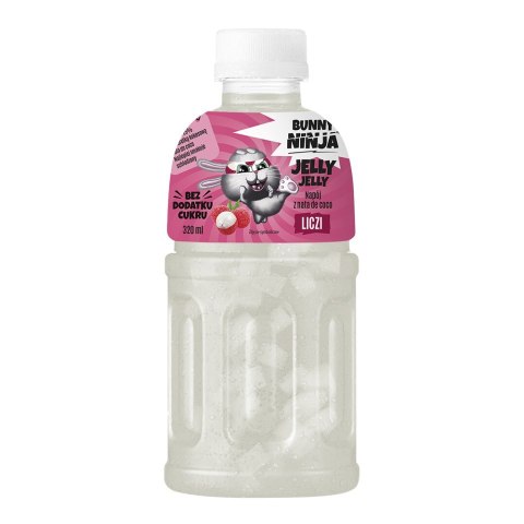 Napój z sokiem z liczi NFC oraz galaretką kokosową Bunny Ninja, 320 ml