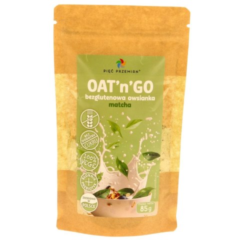 Owsianka matcha bezglutenowa OAT'n'GO Pięć Przemian, 85 g