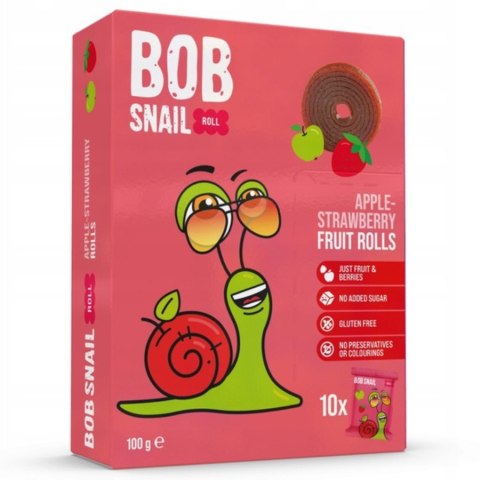 Przekąska "Jabłko - truskawka" bez dodatku cukru Bob Snail, 100g