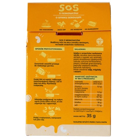 Sos z nerkowców o smaku serowym Wege Siostry, 35g