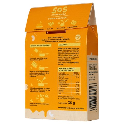 Sos z nerkowców o smaku serowym Wege Siostry, 35g