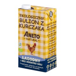 BULION DROBIOWY BEZ DODATKU SOLI W PŁYNIE BEZGLUTENOWY BIO 1 L - ANETO NATURAL