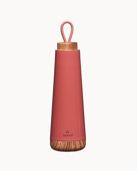 BUTELKA TERMICZNA Z SILIKONOWYM UCHWYTEM RUDA 500 ml - CHIC-MIC
