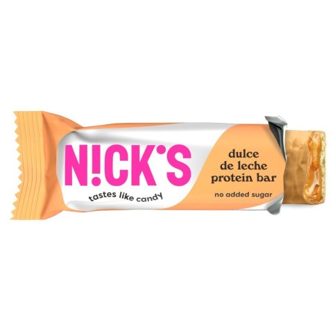 Baton proteinowy o smaku karmelu i ciasteczek Nick's, 50g