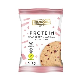 Ciastko proteinowe żurawina i wanilia Frank&Oli 50g
