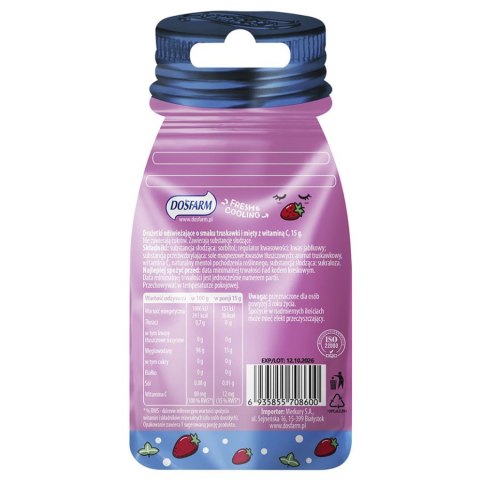 Drażetki odświeżające mięta + truskawka Dosfarm 15g
