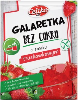 Galaretka bez cukru truskawkowa bez glutenu Celiko 14g 