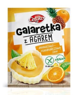 Galaretka z agarem o smaku ananas-pomarańczowy bez glutenu Celiko, 45g 