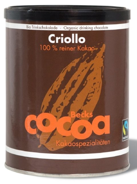 KAKAO CRIOLLO W PROSZKU BEZGLUTENOWE BIO 250 g - BECKS COCOA