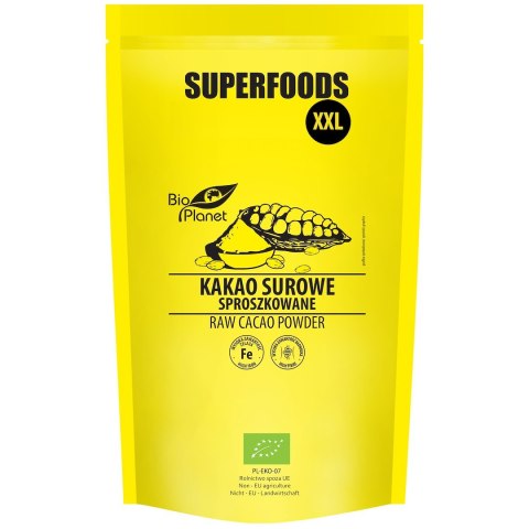 KAKAO SUROWE SPROSZKOWANE BIO 400 g - BIO PLANET SUPERFOODS