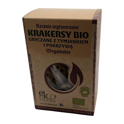 KRAKERSY GRYCZANE Z TYMIANKIEM I POKRZYWĄ BIO 90 g - EKOFLORKA