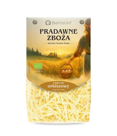 MAKARON (3 JAJECZNY ORKISZOWY) KRAJANKA BIO 250 g - BARTOLINI (PRADAWNE ZBOŻA)