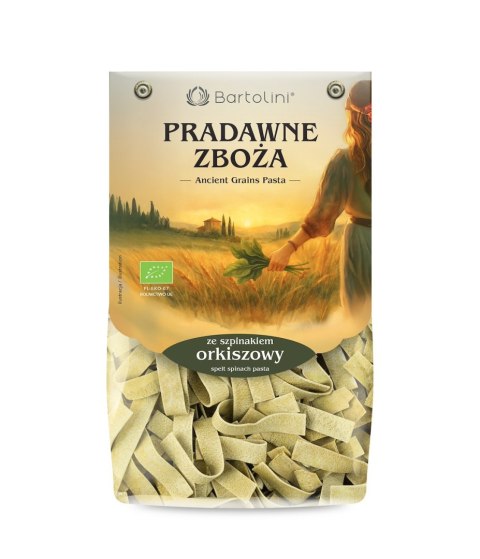 MAKARON (ORKISZOWY SZPINAKOWY) WSTĄŻKI BIO 250 g - BARTOLINI (PRADAWNE ZBOŻA)