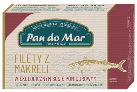 MAKRELA FILETY W BIO SOSIE POMIDOROWYM 120 g - PAN DO MAR