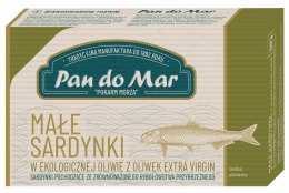 SARDYNKI EUROPEJSKIE W BIO OLIWIE Z OLIWEK EXTRA VIRGIN 120 g - PAN DO MAR