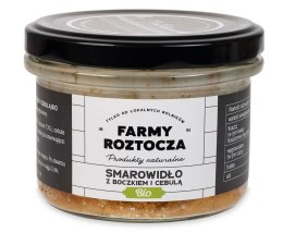 SMAROWIDŁO Z BOCZKIEM I CEBULĄ BIO 180 g (SŁOIK) - FARMY ROZTOCZA