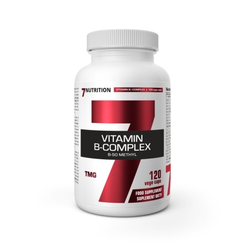 7NUTRITION B-Complex B50 Methyl - Witaminy B Kompleks (120 kaps.)
